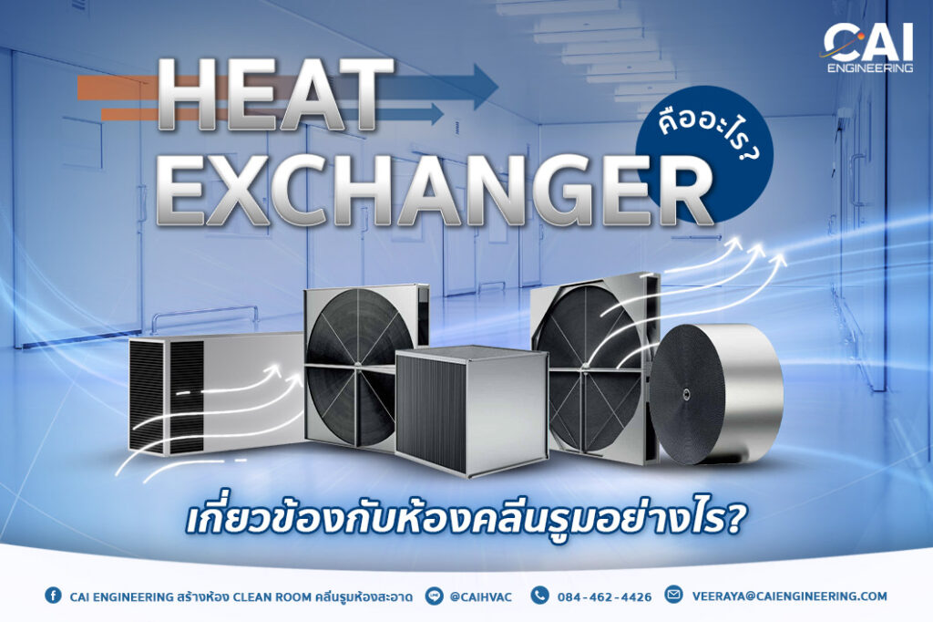 Heat Exchanger คืออะไร เกี่ยวข้องกับห้องคลีนรูมอย่างไร_CAI