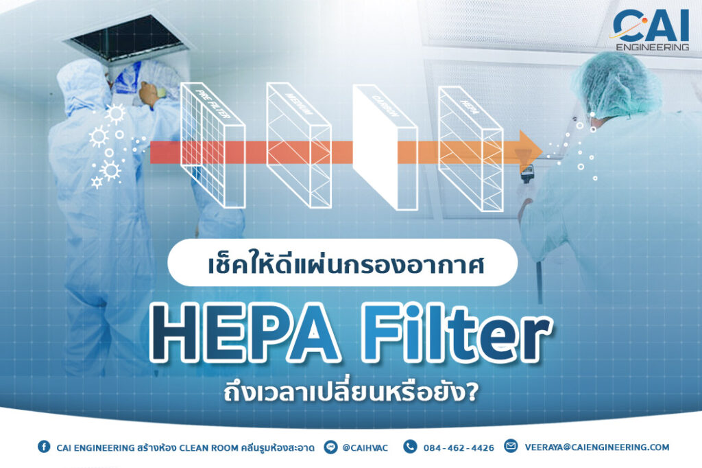 เช็คให้ดีแผ่นกรองอากาศ HEPA Filter ถึงเวลาเปลี่ยนหรือยัง?