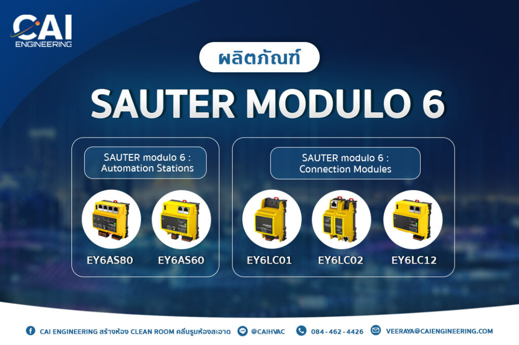 SAUTER modulo 6: automation stations / connection modules