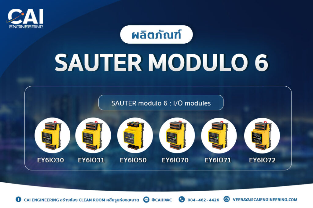SAUTER modulo 6 : I/O modules
