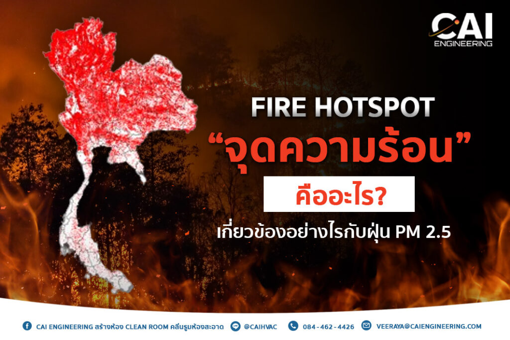 “จุดความร้อน” (Fire Hotspot) คืออะไร? เกี่ยวข้องอย่างไรกับฝุ่น PM 2.5